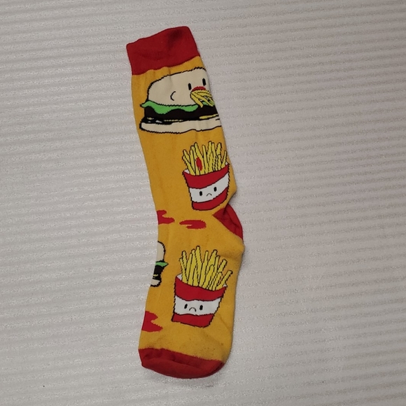 Burger n fries socks NWOT - Picture 3 of 4